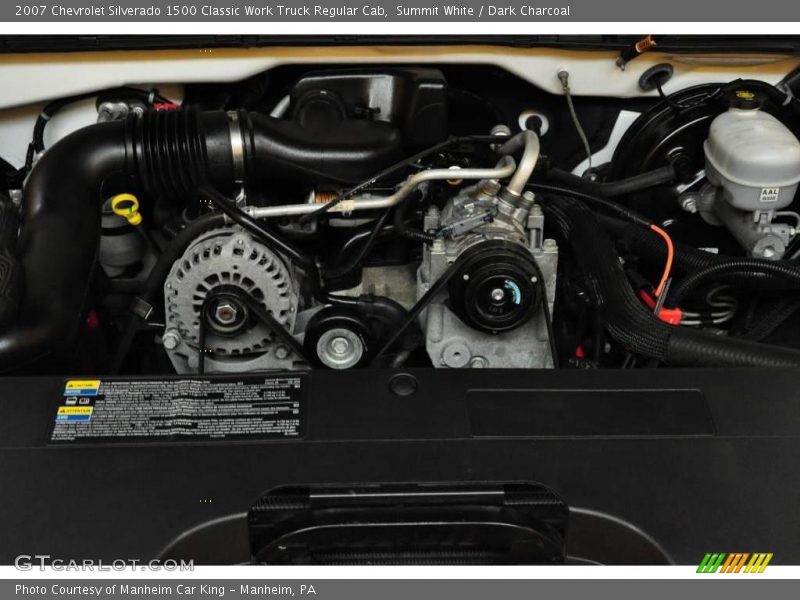 Summit White / Dark Charcoal 2007 Chevrolet Silverado 1500 Classic Work Truck Regular Cab