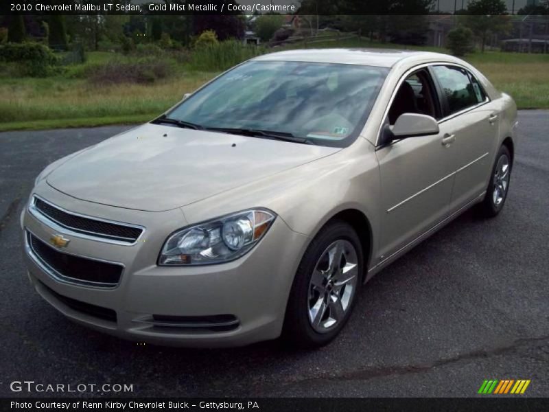 Gold Mist Metallic / Cocoa/Cashmere 2010 Chevrolet Malibu LT Sedan