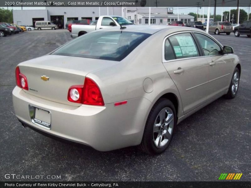 Gold Mist Metallic / Cocoa/Cashmere 2010 Chevrolet Malibu LT Sedan