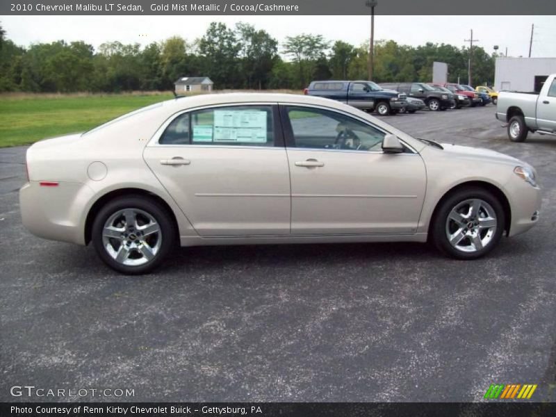 Gold Mist Metallic / Cocoa/Cashmere 2010 Chevrolet Malibu LT Sedan