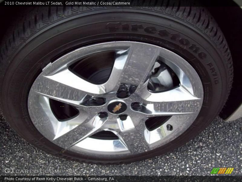 Gold Mist Metallic / Cocoa/Cashmere 2010 Chevrolet Malibu LT Sedan