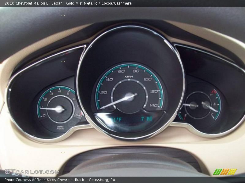 Gold Mist Metallic / Cocoa/Cashmere 2010 Chevrolet Malibu LT Sedan