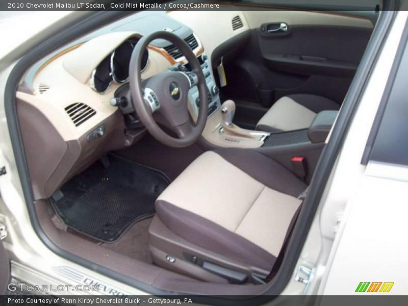 Gold Mist Metallic / Cocoa/Cashmere 2010 Chevrolet Malibu LT Sedan