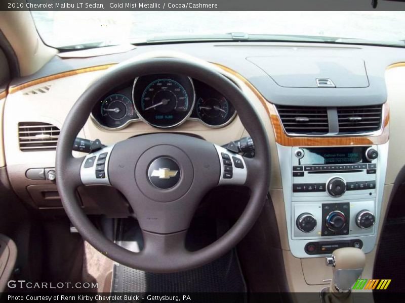 Gold Mist Metallic / Cocoa/Cashmere 2010 Chevrolet Malibu LT Sedan