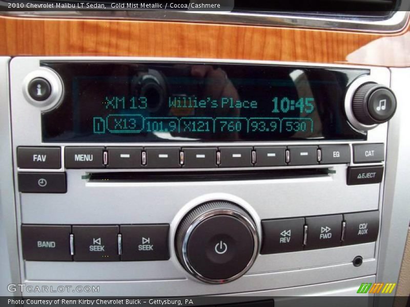 Gold Mist Metallic / Cocoa/Cashmere 2010 Chevrolet Malibu LT Sedan