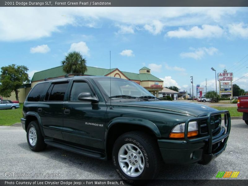 Forest Green Pearl / Sandstone 2001 Dodge Durango SLT