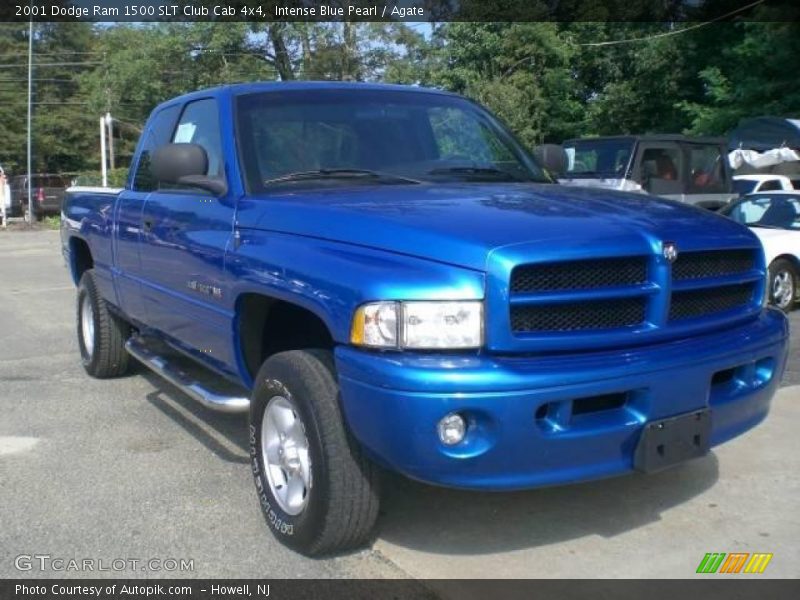 Intense Blue Pearl / Agate 2001 Dodge Ram 1500 SLT Club Cab 4x4