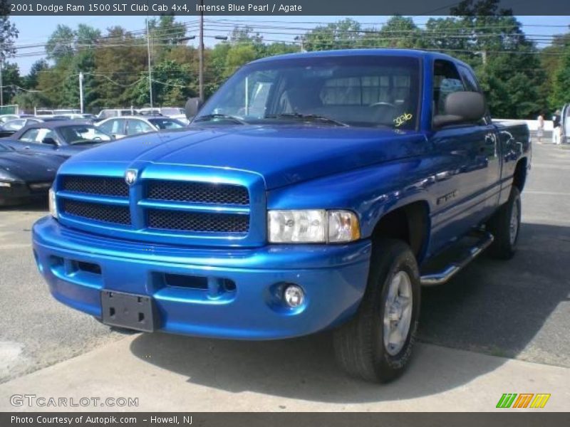 Intense Blue Pearl / Agate 2001 Dodge Ram 1500 SLT Club Cab 4x4