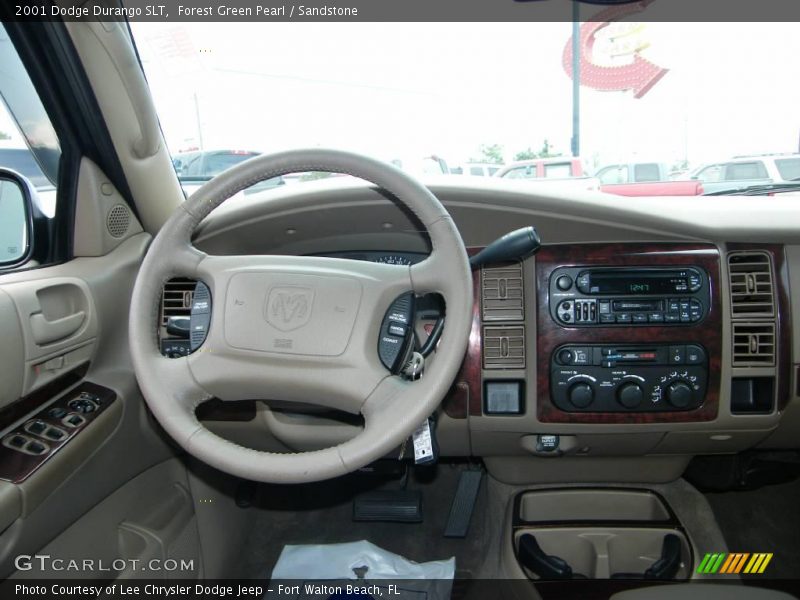 Forest Green Pearl / Sandstone 2001 Dodge Durango SLT