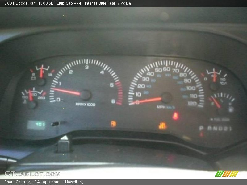 Intense Blue Pearl / Agate 2001 Dodge Ram 1500 SLT Club Cab 4x4