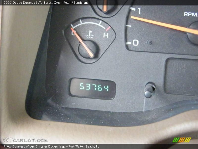 Forest Green Pearl / Sandstone 2001 Dodge Durango SLT