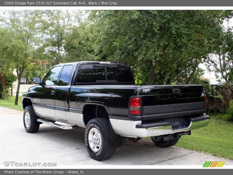 Black / Mist Gray 2000 Dodge Ram 2500 SLT Extended Cab 4x4