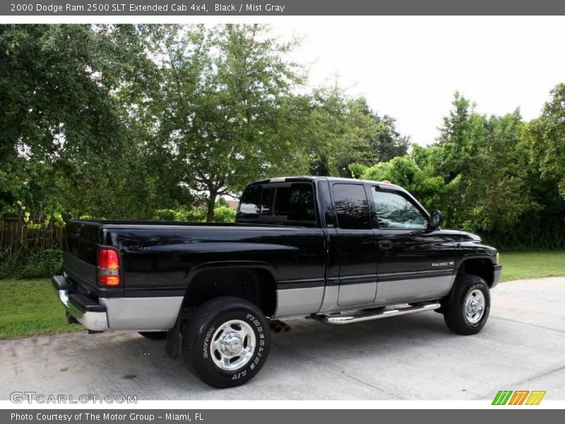 Black / Mist Gray 2000 Dodge Ram 2500 SLT Extended Cab 4x4