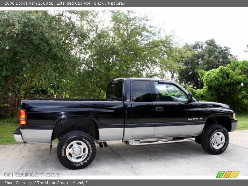 Black / Mist Gray 2000 Dodge Ram 2500 SLT Extended Cab 4x4