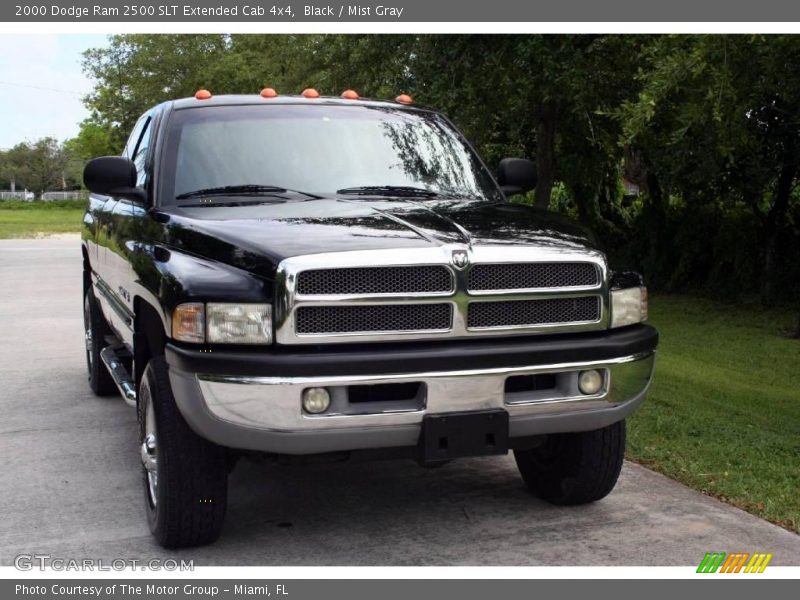 Black / Mist Gray 2000 Dodge Ram 2500 SLT Extended Cab 4x4