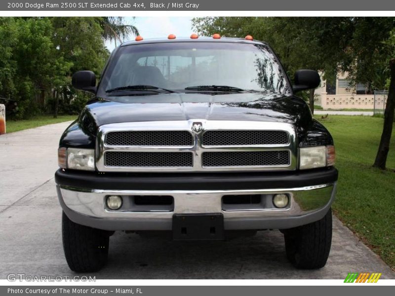 Black / Mist Gray 2000 Dodge Ram 2500 SLT Extended Cab 4x4