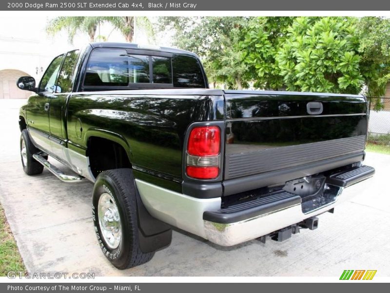 Black / Mist Gray 2000 Dodge Ram 2500 SLT Extended Cab 4x4