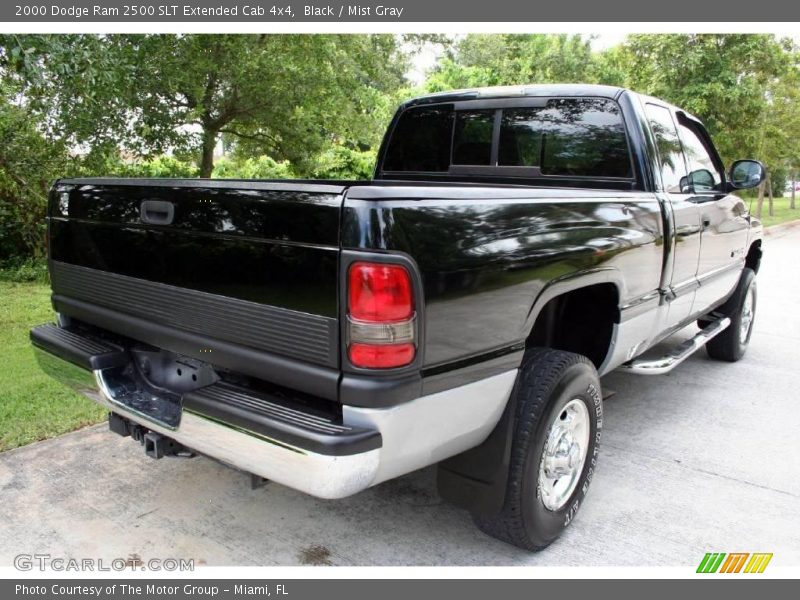Black / Mist Gray 2000 Dodge Ram 2500 SLT Extended Cab 4x4