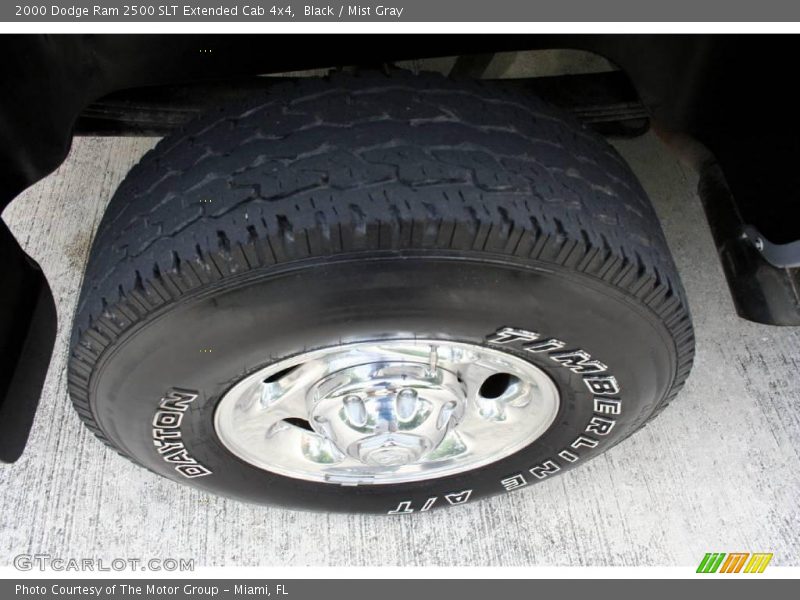 Black / Mist Gray 2000 Dodge Ram 2500 SLT Extended Cab 4x4