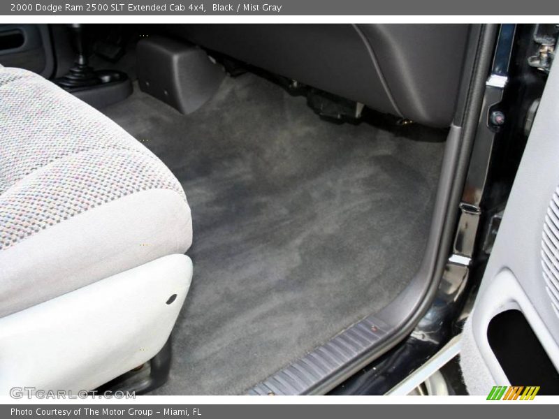 Black / Mist Gray 2000 Dodge Ram 2500 SLT Extended Cab 4x4