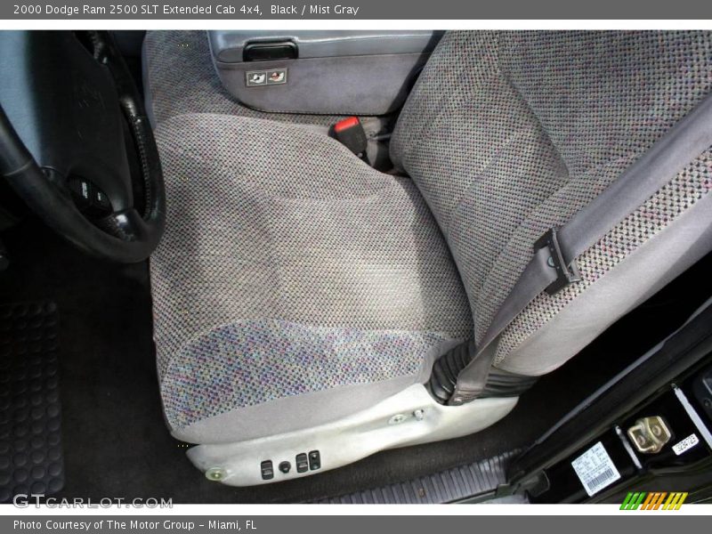 Black / Mist Gray 2000 Dodge Ram 2500 SLT Extended Cab 4x4