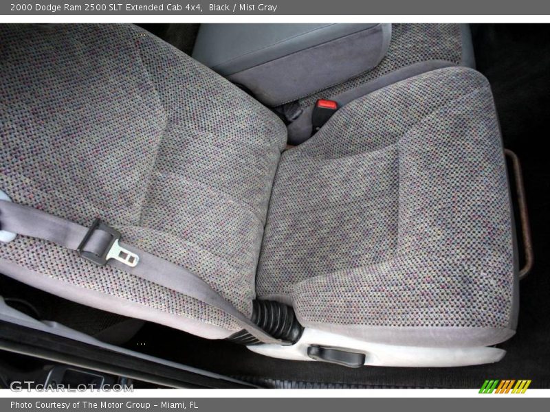 Black / Mist Gray 2000 Dodge Ram 2500 SLT Extended Cab 4x4