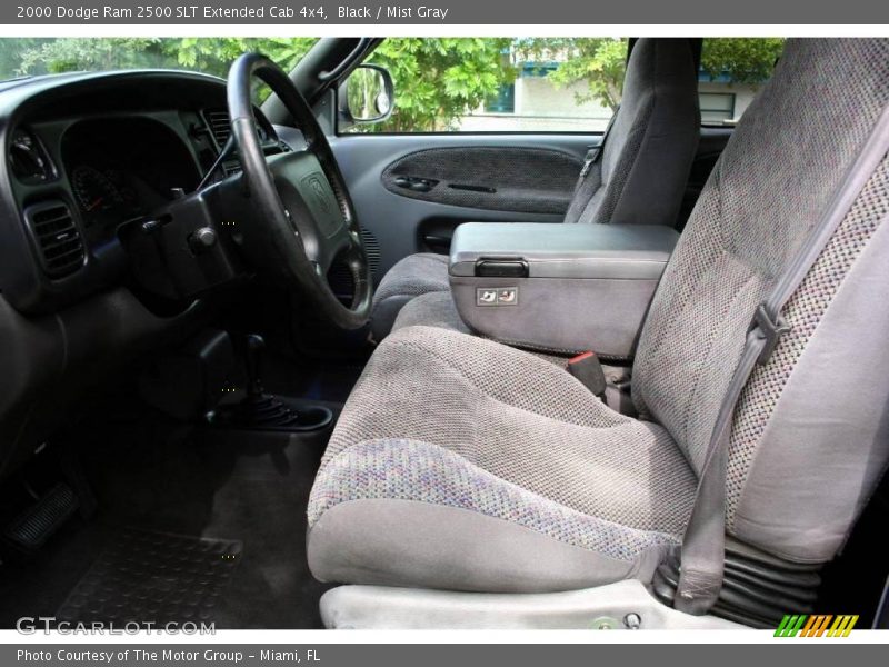 Black / Mist Gray 2000 Dodge Ram 2500 SLT Extended Cab 4x4