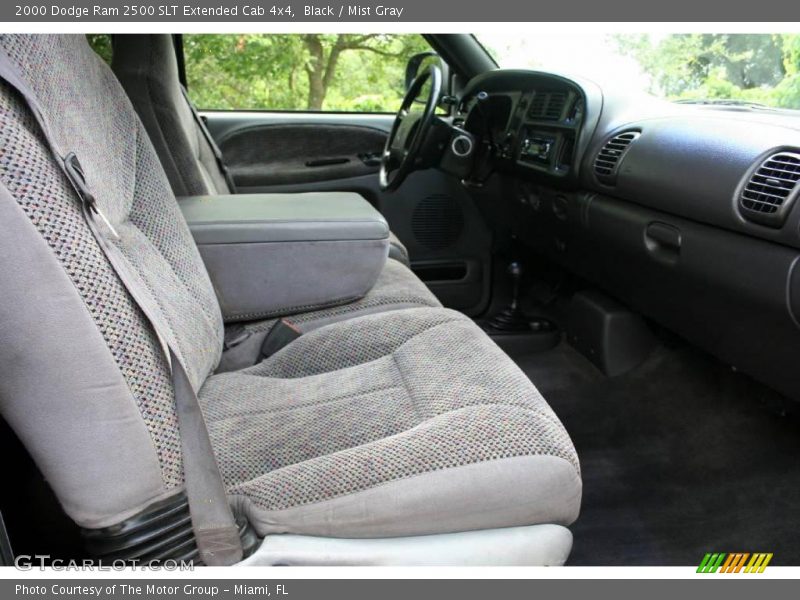 Black / Mist Gray 2000 Dodge Ram 2500 SLT Extended Cab 4x4