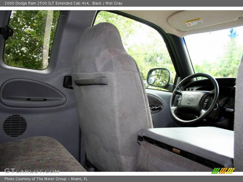 Black / Mist Gray 2000 Dodge Ram 2500 SLT Extended Cab 4x4