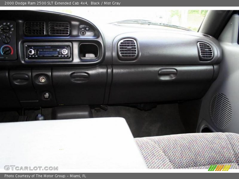 Black / Mist Gray 2000 Dodge Ram 2500 SLT Extended Cab 4x4