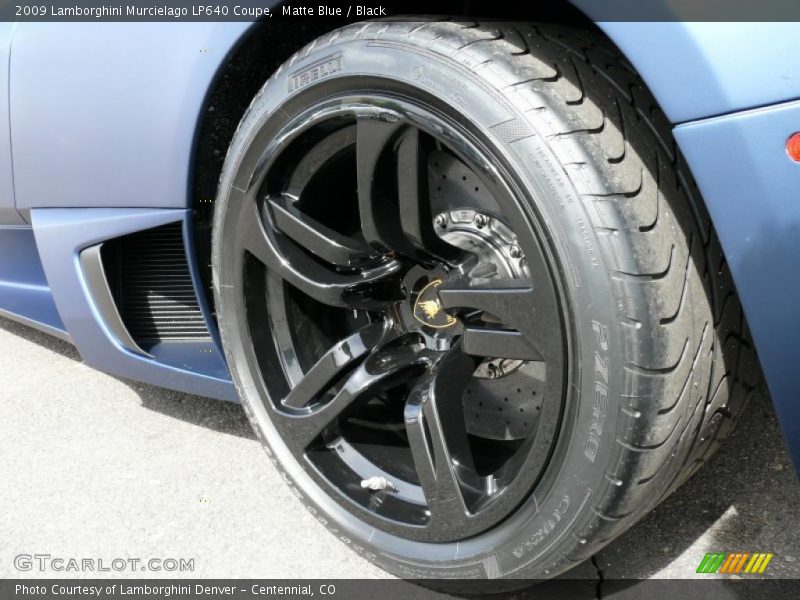 Matte Blue / Black 2009 Lamborghini Murcielago LP640 Coupe