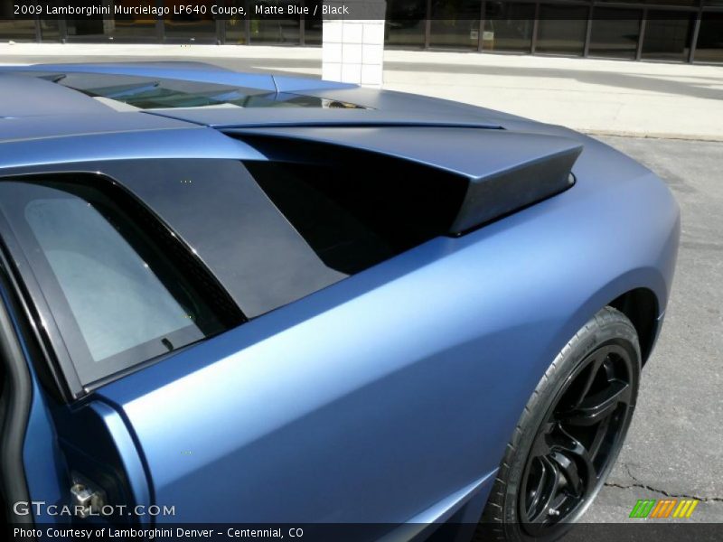 Matte Blue / Black 2009 Lamborghini Murcielago LP640 Coupe