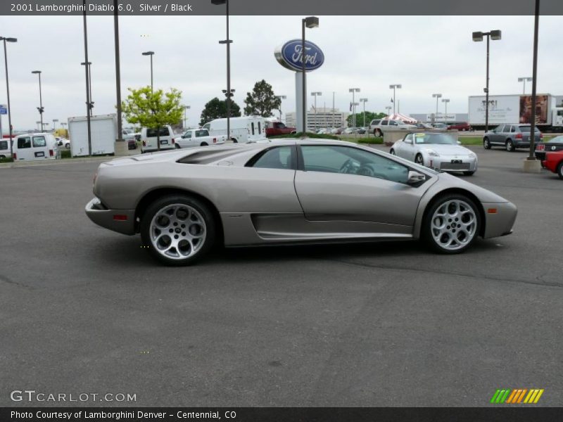 Silver / Black 2001 Lamborghini Diablo 6.0