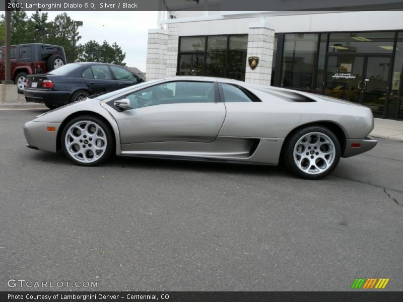 Silver / Black 2001 Lamborghini Diablo 6.0
