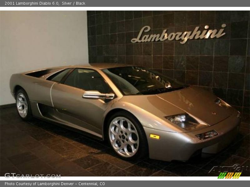 Silver / Black 2001 Lamborghini Diablo 6.0
