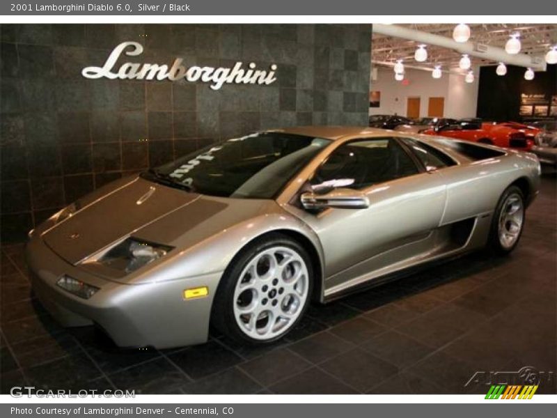 Silver / Black 2001 Lamborghini Diablo 6.0