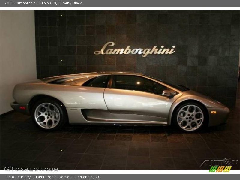 Silver / Black 2001 Lamborghini Diablo 6.0