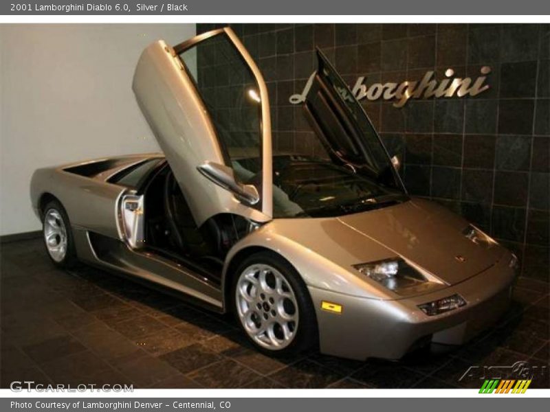 Silver / Black 2001 Lamborghini Diablo 6.0