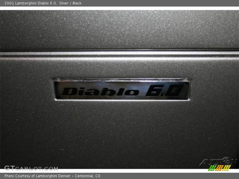 Silver / Black 2001 Lamborghini Diablo 6.0