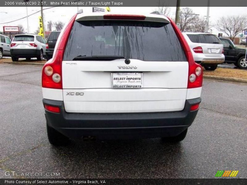 White Pearl Metallic / Taupe/Light Taupe 2006 Volvo XC90 2.5T