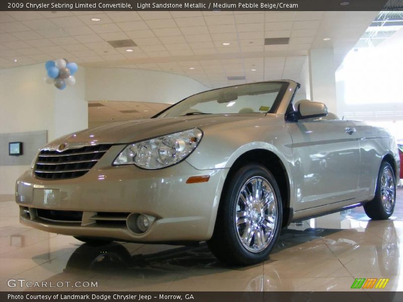 Light Sandstone Metallic / Medium Pebble Beige/Cream 2009 Chrysler Sebring Limited Convertible