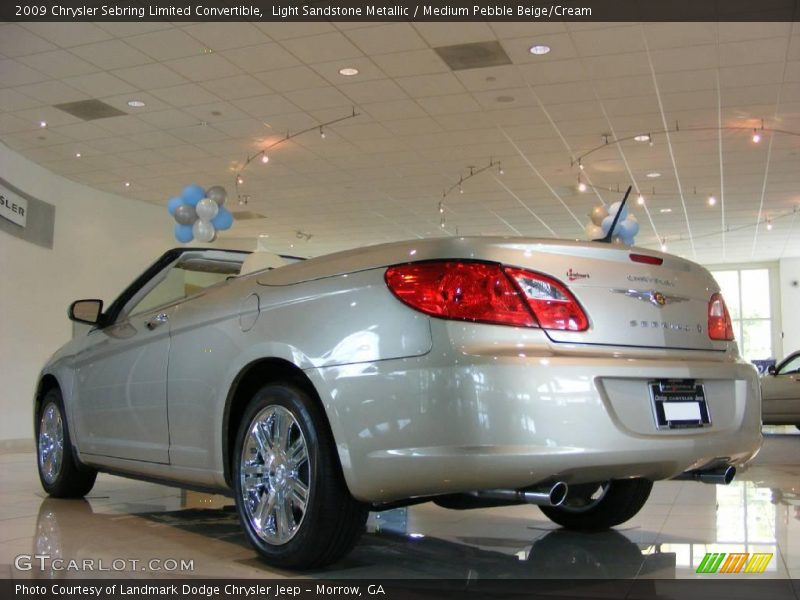 Light Sandstone Metallic / Medium Pebble Beige/Cream 2009 Chrysler Sebring Limited Convertible