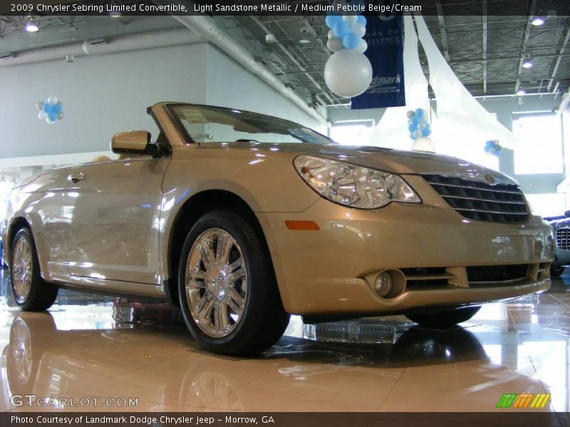 Light Sandstone Metallic / Medium Pebble Beige/Cream 2009 Chrysler Sebring Limited Convertible