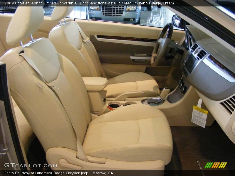 Light Sandstone Metallic / Medium Pebble Beige/Cream 2009 Chrysler Sebring Limited Convertible