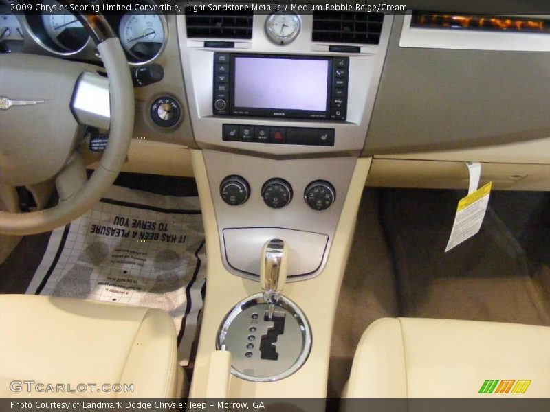 Light Sandstone Metallic / Medium Pebble Beige/Cream 2009 Chrysler Sebring Limited Convertible