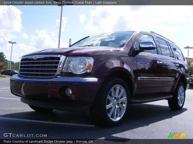 Deep Crimson Crystal Pearl / Light Graystone 2009 Chrysler Aspen Limited 4x4