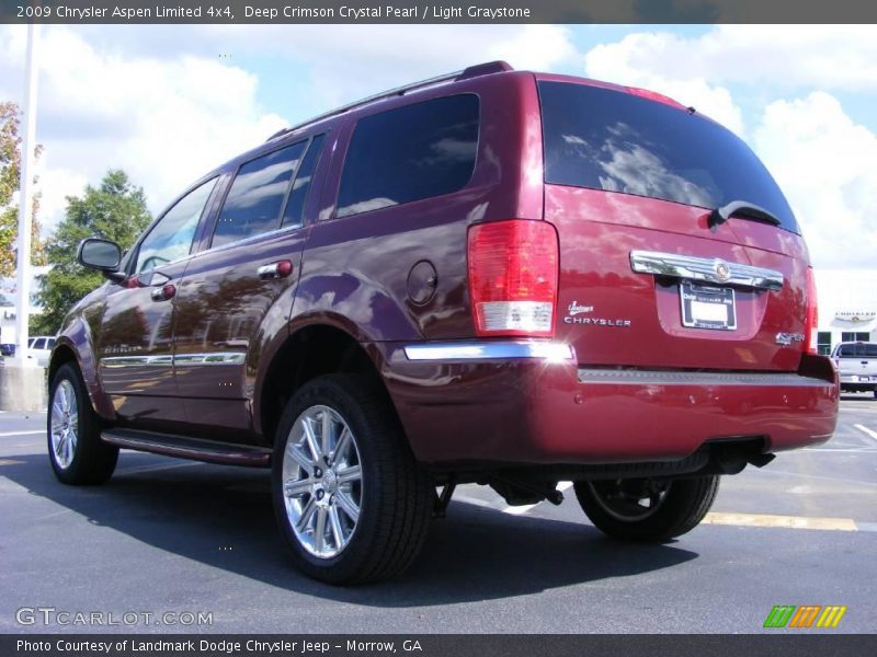 Deep Crimson Crystal Pearl / Light Graystone 2009 Chrysler Aspen Limited 4x4