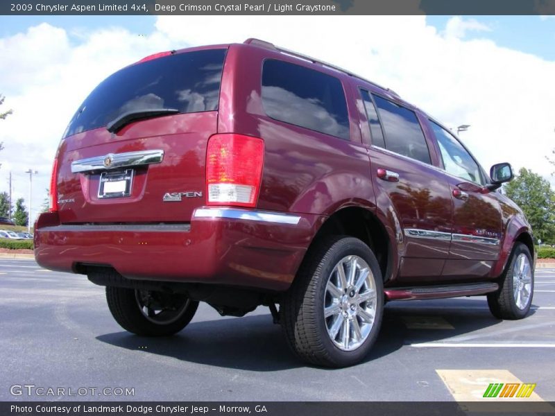 Deep Crimson Crystal Pearl / Light Graystone 2009 Chrysler Aspen Limited 4x4