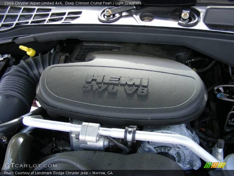Deep Crimson Crystal Pearl / Light Graystone 2009 Chrysler Aspen Limited 4x4
