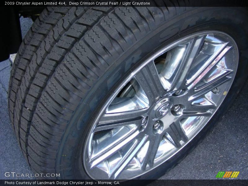 Deep Crimson Crystal Pearl / Light Graystone 2009 Chrysler Aspen Limited 4x4